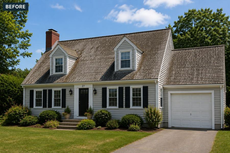 Kennebunkport home before roof replacement